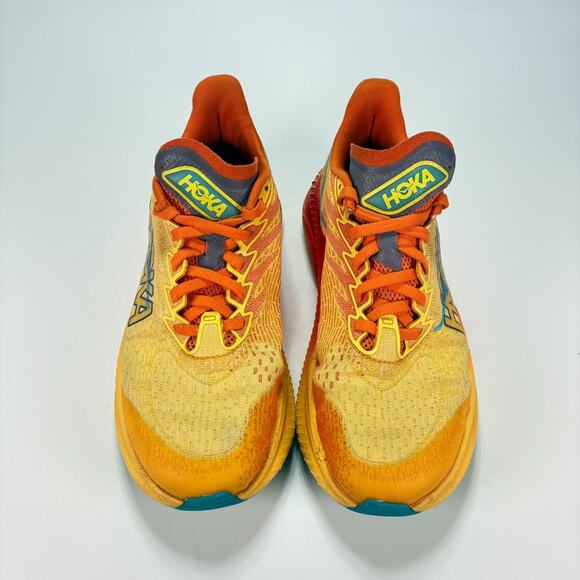 Hoka Mach 6 Orange Red Kids Running Shoes Sneakers 1147553 PYS Youth Size 4MD - Picture 3 of 12